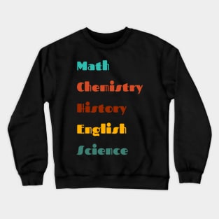 subject labels Crewneck Sweatshirt